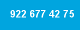 922 677 42 75 922 677 42 75